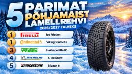 5 parimat lamellrehvi talveks 2026/2027