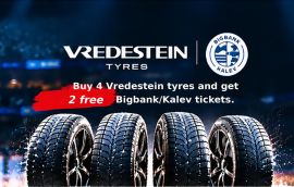Buy Vredestein Tyres and Get Two Bigbank/Kalev Basketball Tickets as a Gift!
