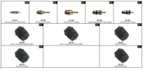 Ventiilide &amp; korkide komplekt R-1234yf