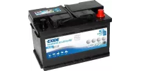 EXIDE 70AH  600A 278X175X190 DUAL AGM -/+