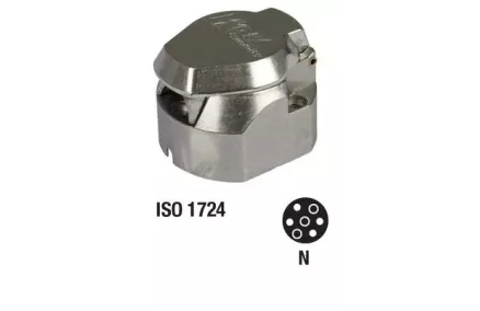 PISTIKUPESA 7-KL. 12V ALUMIINIUM