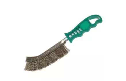 Käsiterashari kollane, roostevabast traadist