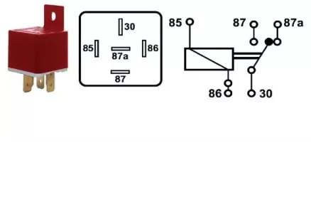 RELEE 12V 20/30A 5-KL.