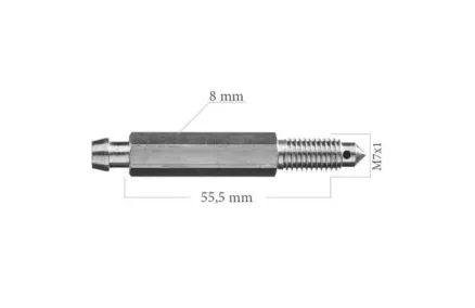 Õhutuskruvi M7X1 L=55,5 sw8