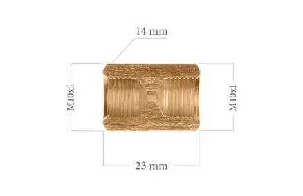 Piduritoru liide 2XM10X1 L=24 sw14