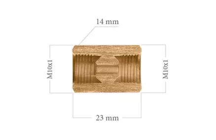 Piduritoru liide 2XM10X1 L=24 sw14
