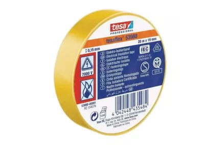 PVC isoleerteip Tesa 20mx19mm kollane