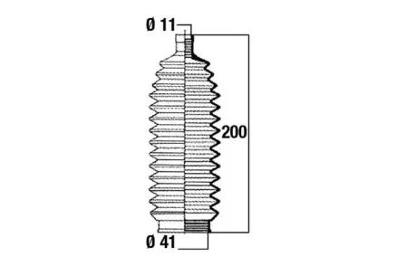 Roolilati tolmukate 11 x 41 x 200
