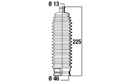 Roolilati tolmukate 13 x 46 x 225