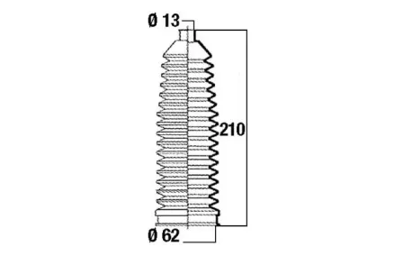 Roolilati tolmukate 13 x 62 x 210