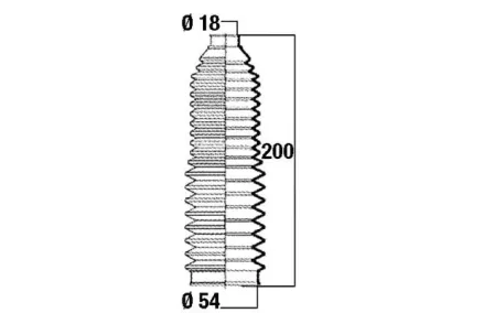 Roolilati tolmukate 18 x 54 x 200