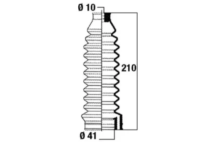 Roolilati tolmukate 10 x 41 x 210