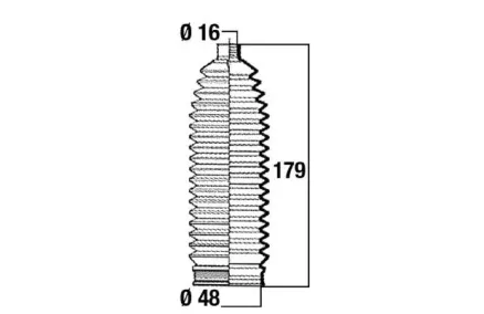 Roolilati tolmukate 16 x 48 x 179
