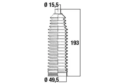 Roolilati tolmukate 15 x 49 x 193
