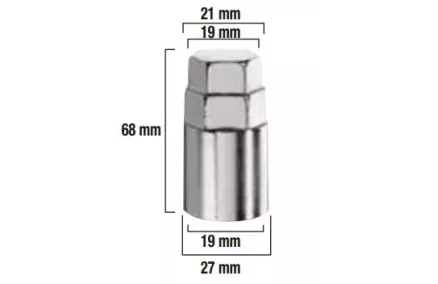 REHVIVÕTME ADAPTER, 21MM / 19MM