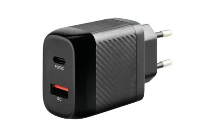 Laadija adapter USB-A + USB-C