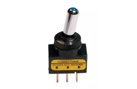 LÜLITI, SINISE LED VALGUSTIGA