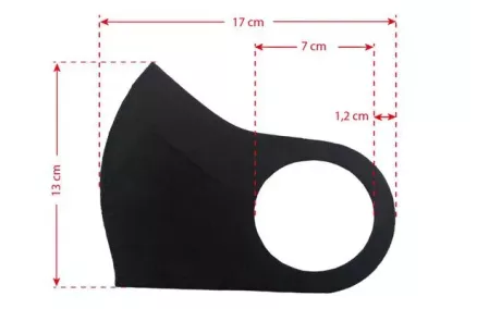 KAITSEMASK KORDUVKASUTATAV MUST 