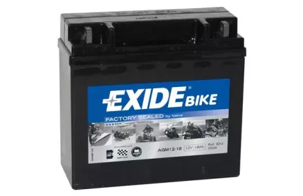 EXIDE 12V AGM 18Ah 190A(EN) 181x77x167 -/+