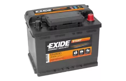 EXIDE 62AH  600A 245X175X190 START -/+