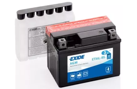 EXIDE 12V MF 3Ah 50A(EN) 113x70x85 -/+