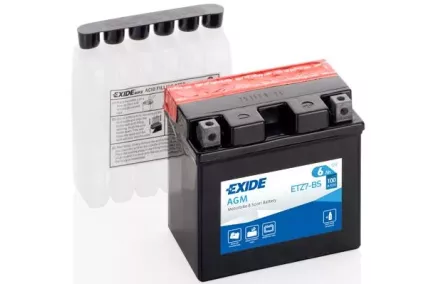 EXIDE 12V MF 6Ah 130A(EN) 113x70x105 -/+