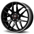 MOMO Momo Competizione Glossy Black Polished Lip 8x18 5x114.3 ET40 CB72,3 60° 700 kg