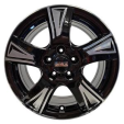 FONDMETAL Fondmetal PRO1 Glossy Black Machined 6,5x16 5x108 ET42 CB65,1 Flat 1250 kg