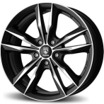 Reds Reds Fast Matt Black polished 7,5x17 5x108 ET45 CB72,3 60° 650 kg