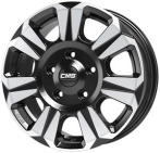 CMS CMS C31 Diamond Black Gloss 6,5x16 5x120 ET60 CB65,1 R14 1150 kg