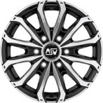 Msw MSW 48 Van 6 Holes Gloss Black Full Polished 6,5x16 6x120 ET50 CB74,5 60° 1350 kg