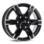 ALUTEC Alutec Titan diamond-black frontpolished 7,5x17 6x130 ET55 CB84,1 R14 1250 kg