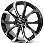 Msw MSW 48 Gloss Black Full Polished 7,5x17 5x108 ET45 CB73,1 60° 760 kg