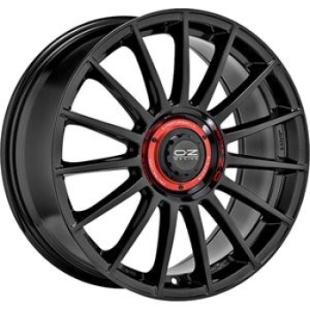 OZ Racing Superturismo Evoluzione Gloss Black + Red Lettering 8x18 5x112 ET48 CB75,0 R12 690 kg