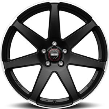 Momo Seven Matt Black polished 8,5x19 5x112 ET42 CB72,3 60°