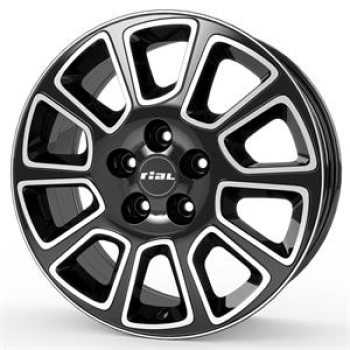 Rial Transporter 2 diamond-black frontpolished 7,5x18 5x108 ET46 CB65,1 Flat 900 kg
