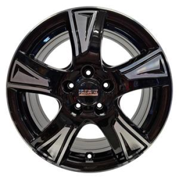 Fondmetal PRO1 Glossy Black Machined 6,5x16 5x108 ET42 CB65,1 Flat 1250 kg